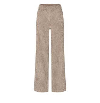 MAC Broeken Cordhose MAC CHIARA, Damen, Gr. 34, L&auml;nge 30, beige (oxide braun), Web, Obermaterial: 90% Polyester, 8% Polyamid, 2% Elasthan, loose fit lang, Hosen C