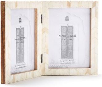 Matr Boomie Artemis Picture Frame - Carved Bone in White - 5X7 (2) at Nordstrom, Size 5Ft 0In X 7Ft 0In
