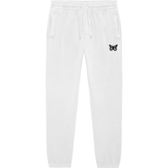 Dalix Womens Butterfly Heavy Weight Fleece Sweatpant Pant in White at Nordstrom, Size 3X-Large