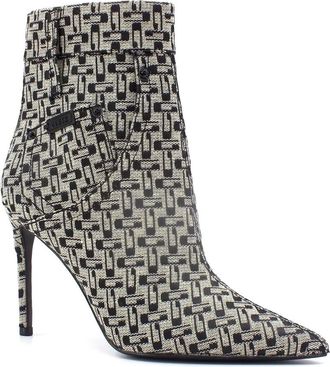 Guess Enkellaars - Dames - Laarzen met Hak - Zwart - 40 EU - Leer - Schoenen