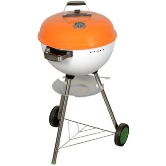 OEM 4u-onlinehandel 4u De Comercio En L&iacute;nea Barbacoa &Oslash;46 X 94 Cm Barbacoa Redonda (carb&oacute;n Vegetal Barbacoa Barbacoa Parrilla Carro Con Term&oacute;metro Sobre Ru