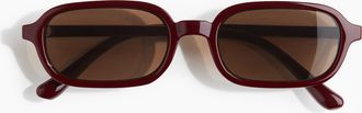 H&M Rechteckige Sonnenbrille - Red