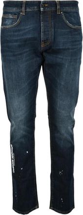 Costume National Slim-fit Jeans - Heren - Slim Fit Jeans - Blauw - W30 - Katoen - Jeans