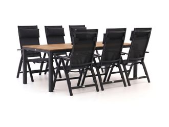 Bellagio la vita attrattiva Bellagio Avenza/Fidenza 220cm dining tuinset 7-delig verstelbaar