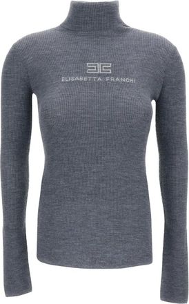 Elisabetta Franchi Mujer, Jerseys, Gris, Talla: M