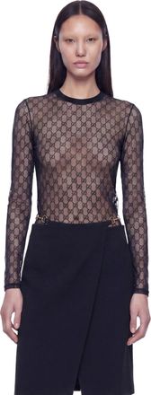 Gucci GG Stretch Lace T-Shirt