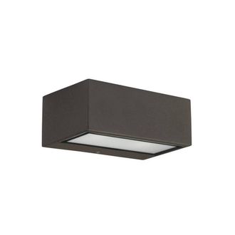 Netlighting Nemesis Aluminium 1 Light Outdoor Wall Light Brown IP44