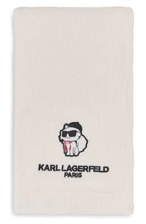 Karl Lagerfeld Sassy Choupette Scarf in Ivory at Nordstrom Rack, Size One Size Oz