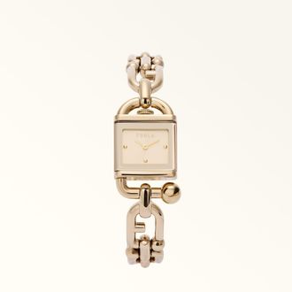 Furla Mianuvola Square Orologio Con Cassa Quadrata Color Oro Oro Metallo Donna