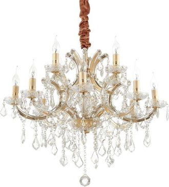 Ideal Lux Ideal Lux Napoleon - L&aacute;mpara Colgante De 12 Luces Dorado