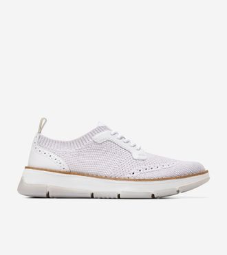 Cole Haan Womens ZER&Oslash;GRAND Rella Stitchlite Oxford Shoes - White Size 5.5