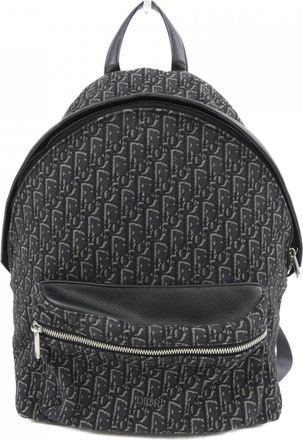 Dior Black Gray Backpack Handbag (Pre-Owned)