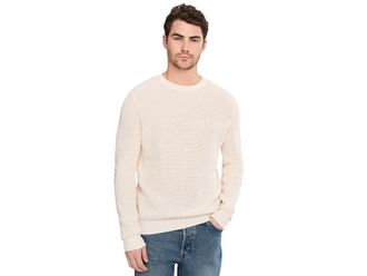 Faherty Sunwashed Crewneck Sweater Mens Sweater White Shell : XL, Cotton