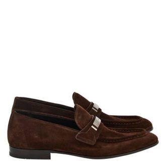 Ferragamo Dumas Ornament Suede Loafers, Size 9 E