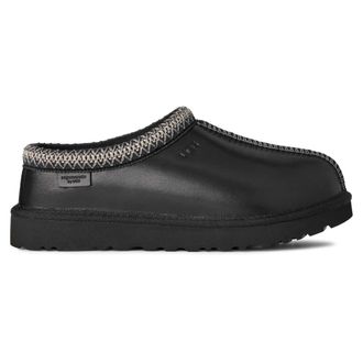 UGG Tasman Lthr Regen - Dames - Pantoffels - Zwart - 39 EU - Wol - Schoenen