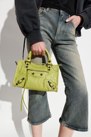 Balenciaga Handbag Le City Mini, Womens, Green