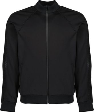 Fendi Training Jackets, male, Black, Size: XL Zipped Sweatshirt