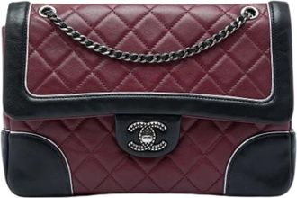 Chanel Pre-owned Quilted Flap Shoulder Bag - Dames - Vintage Schoudertas - Rood - ONE Size - Leer - Vintage