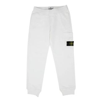 Stone Island Pantalone in cotone - male - Stone Island - Sweatpants - White - 8 Y - Kids