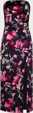Ramy Brook Dory Strapless Floral Midi Dress