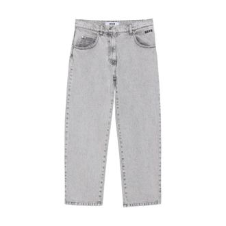 Msgm Pantalon Msgm Color Gris - Jeans - Mujer - Gris - XS