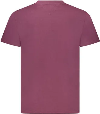 Tommy Hilfiger Logo-Embroidered Cotton T-Shirt - Purple
