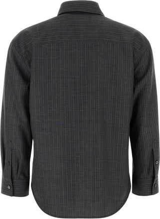 Jil Sander Womens Embroidered Wool Shirt 037 Exterior: Virgin Camicie