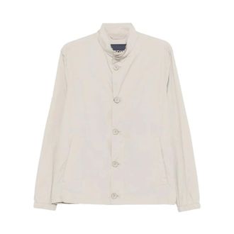 Herno Light Jackets, male, Beige, Size: 2XL Natural Polyamide Short Jacket