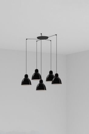 Faro Barcelona Venice 5l Colgante Negra