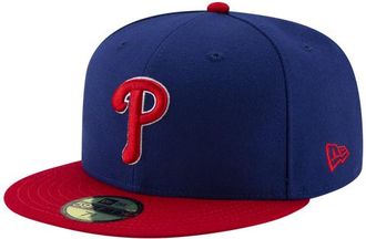 New Era Womens Philadelphia Phillies Phillies 59Fifty Authentic Cap - Adult Red/Royal Size 6 7/8