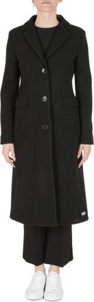 19V69 19V69 Womens Coat Black AMINA Fabric - Size X-Large
