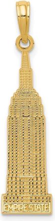 Diamond2Deal 14k Yellow Gold EMPIRE STATE Building Pendant