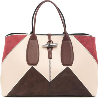 Longchamp Roseau Nomade Leather Tote Bag in Brandy at Nordstrom Rack
