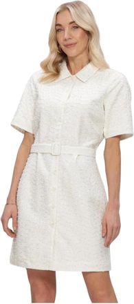 Freebird by Steven Wv-Pearl-Sequince-26-1 - Dames - Shirt Kleedjes - Wit - L - Leer - Kleedjes