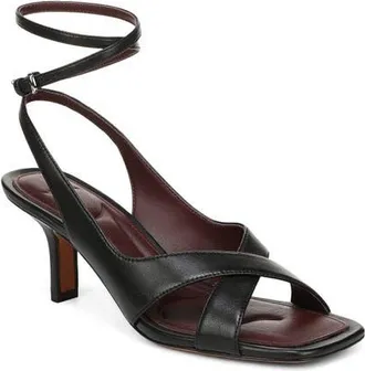 Vince Lola Leather Sandal in Black at Nordstrom, Size 8.5