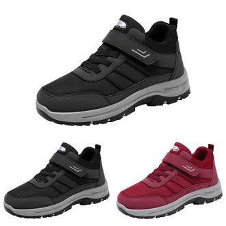 Generic Women Men Lightweight Snow Boots Winter Warm Anti-Slip Ankle Booties Waterproof Slip On Warm Fur Lined Sneakers Outdoor Thick Insulated Short Booties 