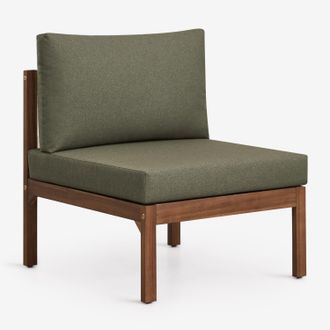 Sklum M&oacute;dulo Central Para Sof&aacute; Modular De Jard&iacute;n En Madera De Acacia Branson Sklum