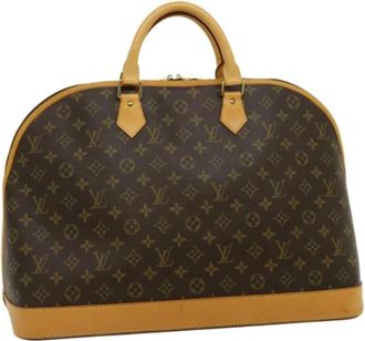 Louis Vuitton Pre-owned Canvas Handtas - Dames - Vintage Handtas - Bruin - ONE Size - Vintage