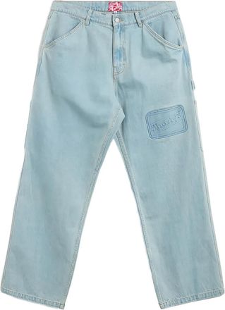 Pleasures Jeans con applicazione - Blu