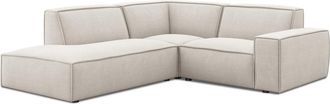 Castlery Customized Ivory Performance Left-Facing Side Chaise Sectional Sofa by Jonathan, Castlery, White
