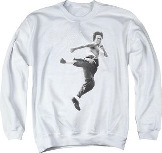 Gildan Bruce Lee Flying Kick Adult Crewneck Sweatshirt