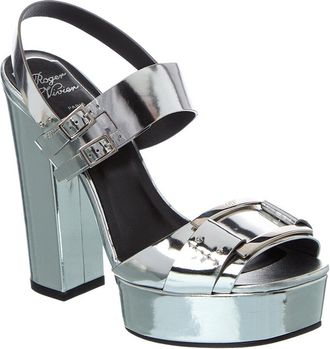 Roger Vivier Leather Platform Sandal