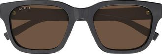 Gucci Brown Square Mens Sunglasses GG1857SK 004 55
