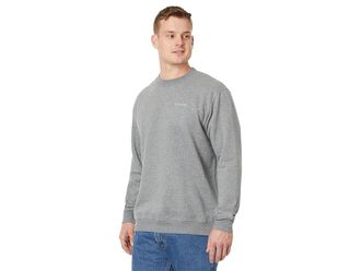 Columbia Big Tall Hart Mountaintm II Crew Mens Long Sleeve Pullover Charcoal Heather : 2XL, Cotton/Polyester/Elastane