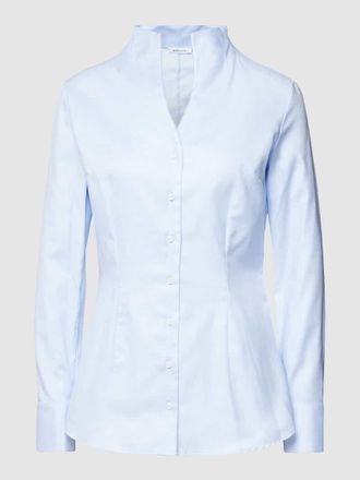 Seidensticker Seidensticker Bluse mit Kelchkragen und Knopfleiste in Hellblau, Gr&ouml;&szlig;e 44