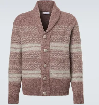 Brunello Cucinelli Alpaca, cashmere, and wool-blend cardigan