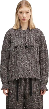 Ottolinger Round-neck Truien - Dames - Ronde hals truien - Bruin - XS - Truien & Vesten
