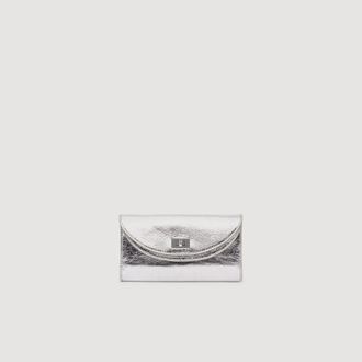 Sandro Mambo leather clutch