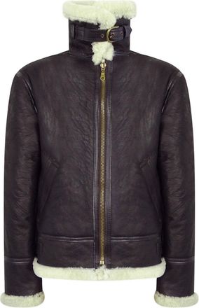 TruClothing Vintage Sheepskin Pilot Jacket Cream Fur