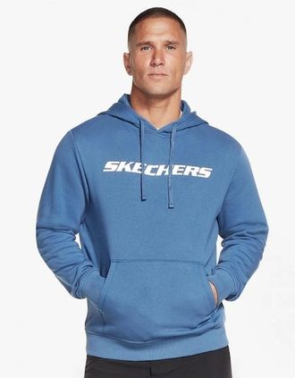 Skechers Mens Skechers MHD12/BLU HERITAGE II Mens Pullover Hoodie True Navy - Blue - Size: 40